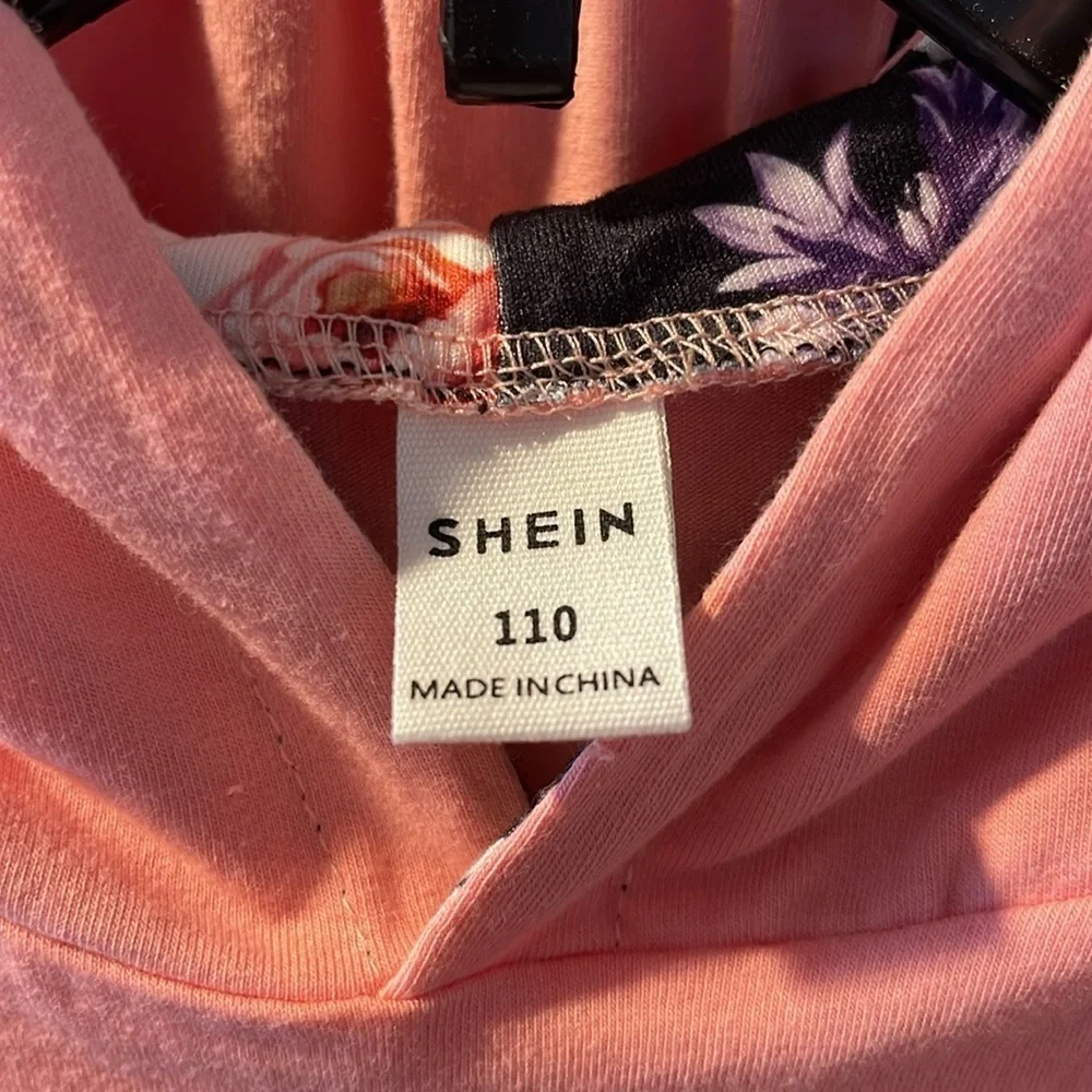 Sassy Pink Hoodie and pants with Floral Accents